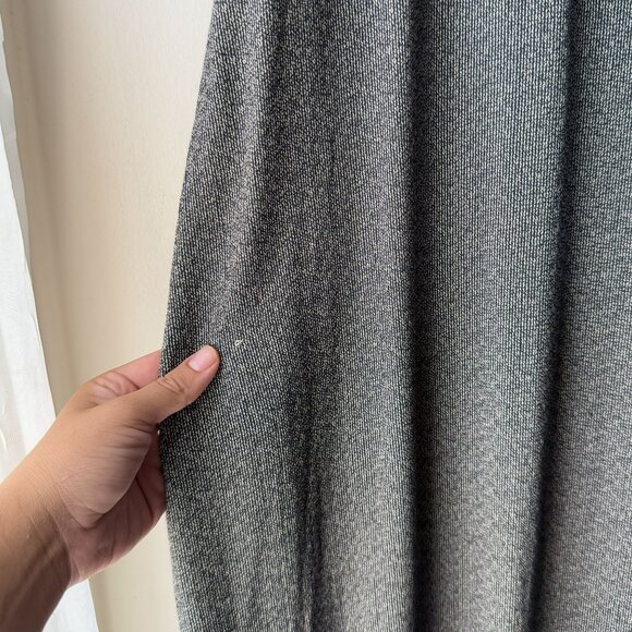 Vintage 90s Black White Daisy Floral Print Maxi Dress - Picture 9 of 13